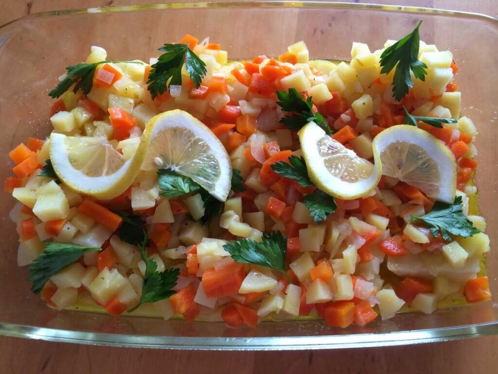 Sellerie mit Orangen und Olivenöl Rezept