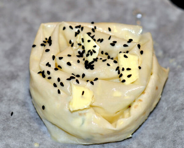 Börek mit Porree - Pırasalı Gül Böreği