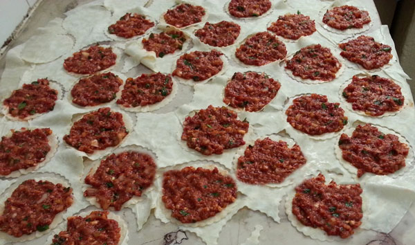 Türkische mini Pizza - Fındık Lahmacun
