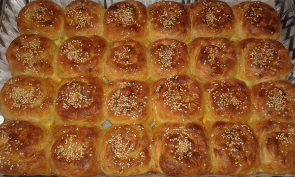 Türkisches Gebäck mit Kartoffel - Patatesli Gül Böreği