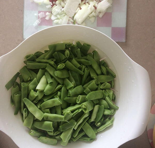 Grüne Bohnen mit Fleisch - Etli Taze Fasulye