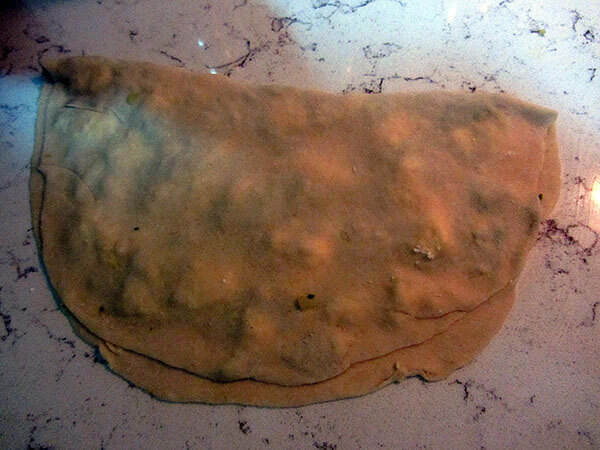 Pfannkuchen mit Mangold und Käse - Pazılı Peynirli Gözleme